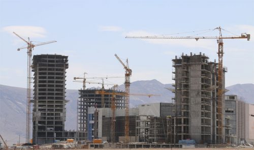 ساخت سازه اسکلت بتنی برج ۲۷ طبقه مسکونی پروژه مرکز مبادلات مجموعه سیتی سنتر اصفهان
